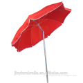 Promotional red color beach umbrella wholesale park family patio sombrilla